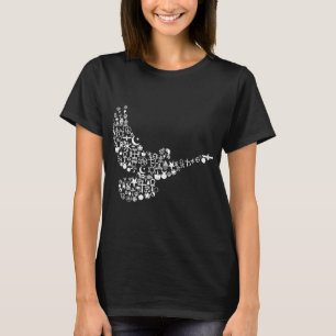 T-shirt La colombe coexistent les hanches