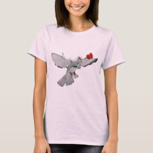 T-shirt La colombe et le Rose