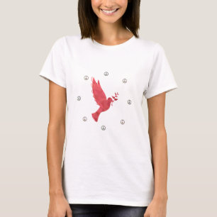 T-shirt La colombe et les signes de paix
