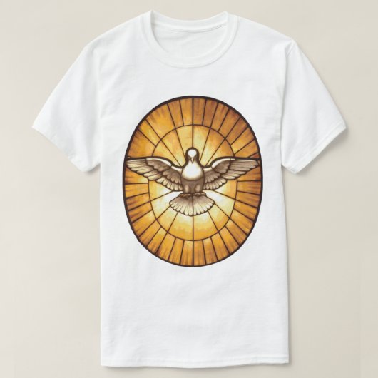 T-shirt La colombe Saint-Esprit de la basilique Saint-Pier (Design devant)