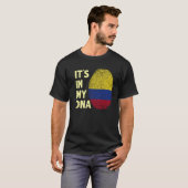 T-shirt La Colombie Dans Mon Adn L'Équipe Drapeau Colombie (Devant entier)