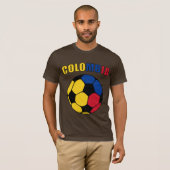 T-shirt La Colombie Footy (foncé) (Devant entier)