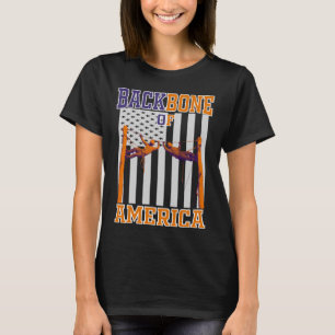 T-shirt La colonne vertébrale d'Amérique Lineman Lineworke