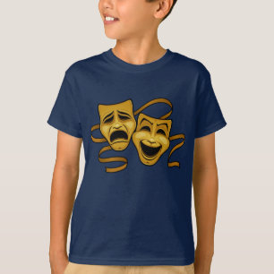 T-shirt La Comédie D'Or Et La Tragédie Masques Théâtraux