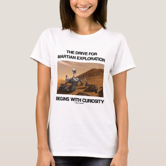 T-shirt La commande pour l'exploration martienne commence (Devant)