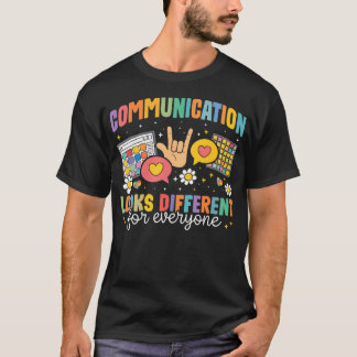 T-shirt La communication est différente pour chacun Autism