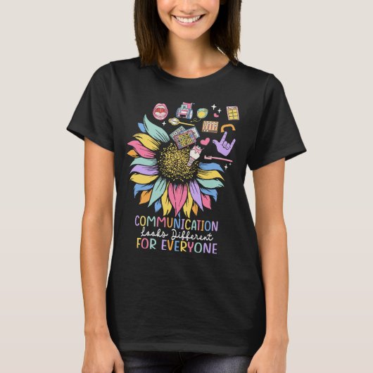 T-shirt La Communication Semble Différente Pour Tout Le Mo (Devant)