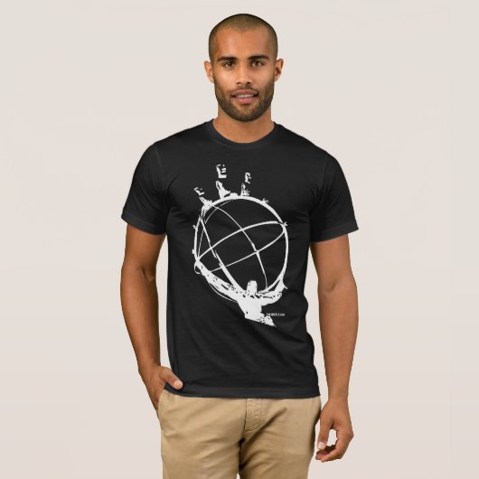 T-shirt La conception d'atlas (Devant entier)