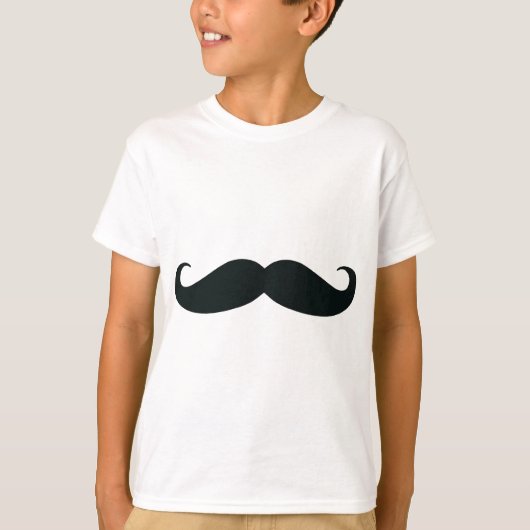 T-shirt La conception de moustache (Devant)