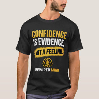T-shirt "La confiance est une preuve, pas un sentiment" -