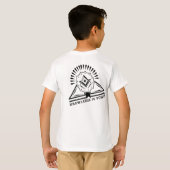 T-shirt La connaissance est la conception géométrique Cool (Dos entier)