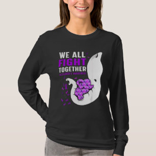 T-shirt La conscience d'Alzheimer Nous combattons tous ens