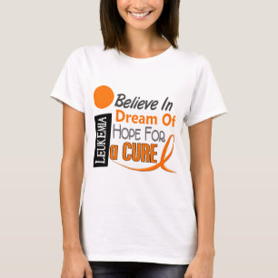 T-shirt La conscience de leucémie CROIENT l'ESPOIR RÊVEU