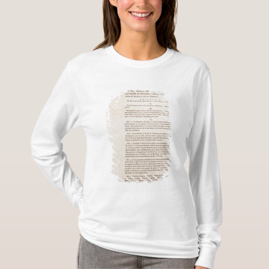T-shirt La constitution d'Etats-Unis, 1787 (Devant)