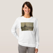 T-shirt La construction de Tour Eiffel (Devant entier)