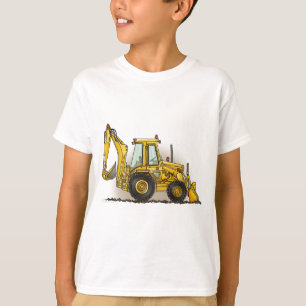 T-shirt La construction défonceuse de pelle rétro badine