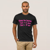 T-shirt La copie et me collent les textes Tee2 (Devant entier)
