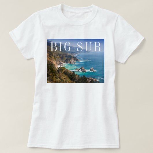 T-shirt La côte de Big Sur Californie (Design devant)