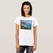 T-shirt La côte de Big Sur Californie (Devant entier)
