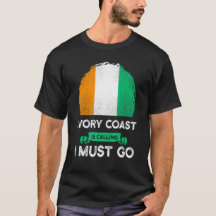 T-shirt La Côte d'Ivoire appelle, je dois y aller Patrimoi