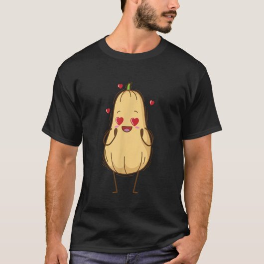 T-shirt La courge de noix de beurre est en amour (Devant)