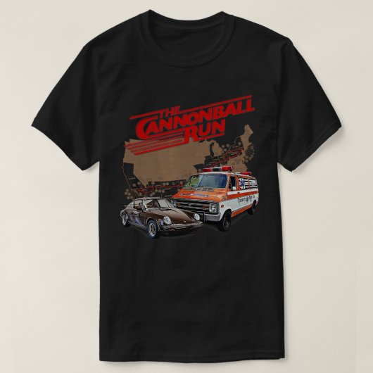 T-shirt La course de canonball (Design devant)