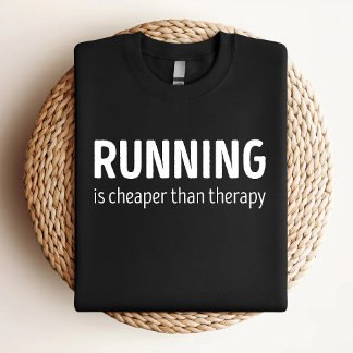 T-shirt La course est moins chère que la thérapie Funny Ru