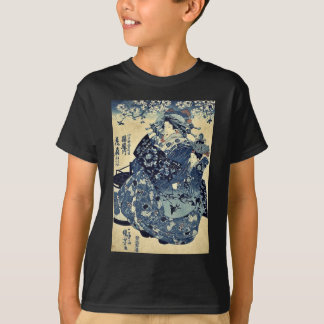 T-shirt La courtisane Hanao d'Ogiya par Utagawa, Kuniyoshi