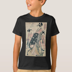 T-shirt La courtisane Sayagata par Hosoda, Eishi
