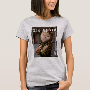T-shirt La couverture du magazine Queen Cat Faux