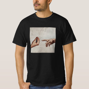 T-shirt La Création d'Adam - Michelangelo - Main italienn