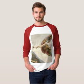 T-shirt La création d'Adam par Michel-Ange (Devant entier)
