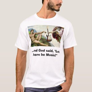 T-shirt la création,… et le Dieu ont indiqué, "laissez là