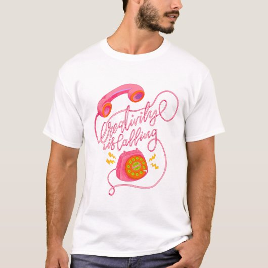 T-shirt La créativité c'est appeler ! (Devant)