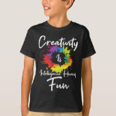 T-shirt La créativité, c'est l'intelligence qui s'amuse (Devant)