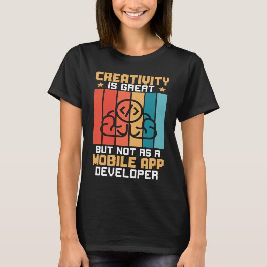 T-shirt La Créativité Est Grande Mais Pas Comme Un Dévelop (Devant)