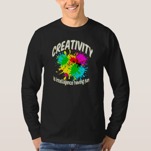 T-shirt La créativité est l'intelligence qui s'amuse Brico (Devant)