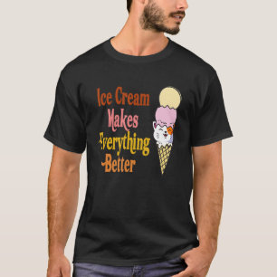 T-shirt La Crème De Glace De Chat Rend Tout Meilleur Chat