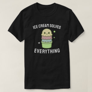 T-shirt La crème glacée résout tout