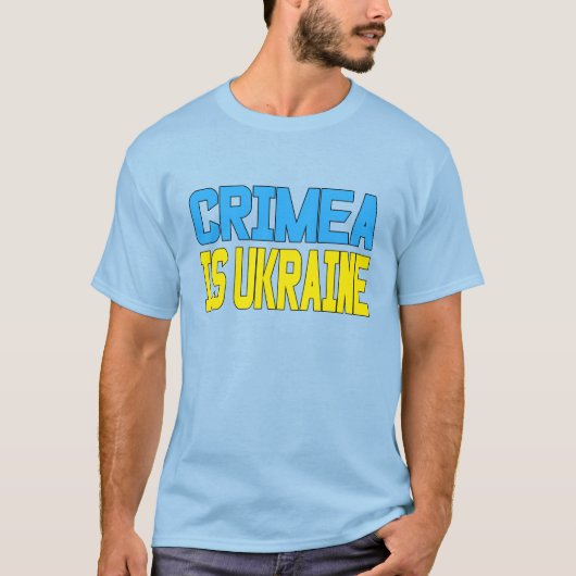 T-shirt La Crimée est l'Ukraine (Devant)