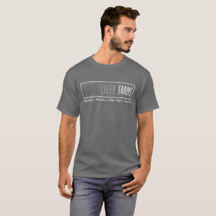 T-shirt La crique boueuse cultive la chemise de logo