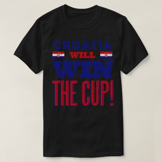 T-shirt La Croatie gagne la Coupe (Design devant)