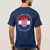 T-shirt La Croatie (rd) (Dos)