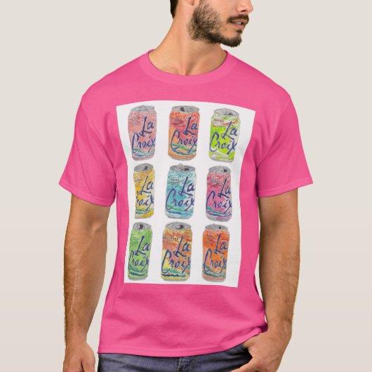 T-shirt La Croi Cans rétro (Devant)