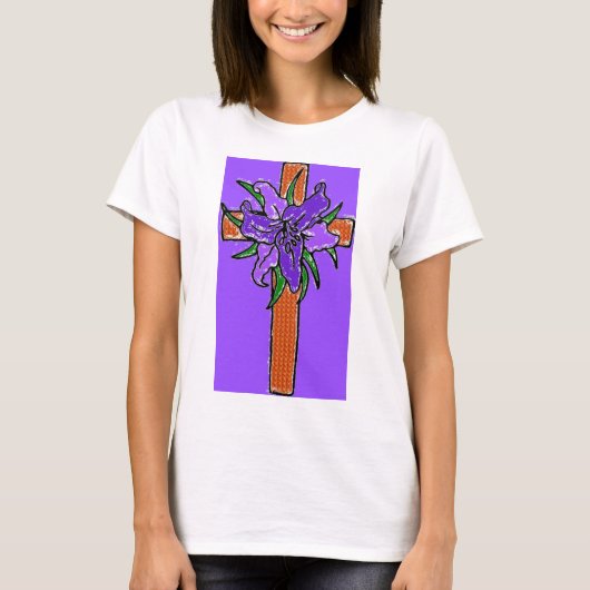 T-shirt La croix et le Lilly (Devant)