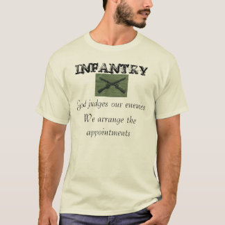T-shirt la croix fusille le vert, INFANTERIE, juges de