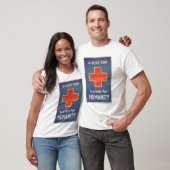 T-shirt La Croix-Rouge est un vote pour l'humanité (Unisexe)
