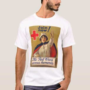 T-shirt La Croix-Rouge sert l'humanité - joignez