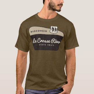 T-shirt La Crosse River State Trail Affiche de bienvenue W