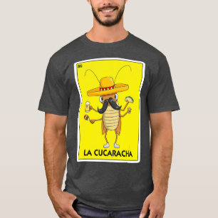 T-shirt La Cucaracha Cockroach Avec Bière Taco Mexicaine
